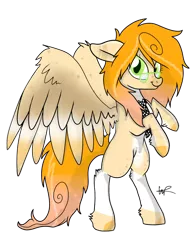 Size: 1024x1303 | Tagged: safe, artist:shyshyoctavia, derpibooru import, oc, oc:alani, unofficial characters only, pegasus, pony, glasses, rearing