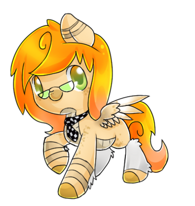 Size: 400x422 | Tagged: safe, artist:pegasisters82, derpibooru import, oc, oc:alani, unofficial characters only, pony, glasses, necktie, smiling, solo