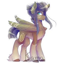 Size: 1956x2000 | Tagged: safe, artist:skimea, derpibooru import, oc, oc:kama, unofficial characters only, pegasus, pony, female, mare, simple background, solo, transparent background