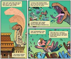 Size: 1013x836 | Tagged: artist:brendahickey, derpibooru import, idw, safe, snake, somnambula, spoiler:comic, spoiler:comiclom5