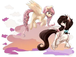 Size: 4000x3000 | Tagged: safe, artist:cindrytuna, derpibooru import, oc, unofficial characters only, pegasus, pony, bow, flying, hair bow, ribbon, simple background, transparent background, unshorn fetlocks