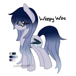 Size: 650x650 | Tagged: safe, artist:cindrytuna, derpibooru import, oc, oc:weepy woe, unofficial characters only, pegasus, pony, simple background, solo, transparent background