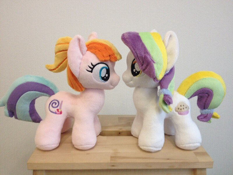 Size: 960x720 | Tagged: safe, artist:burgunzik, derpibooru import, coconut cream, toola roola, pony, fame and misfortune, female, filly, irl, photo, plushie