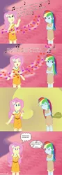 Size: 1024x2867 | Tagged: safe, artist:robukun, derpibooru import, fluttershy, rainbow dash, equestria girls, comic, fart, fart joke, female, fluttersquaw, pocahontas, smelly, squaw dash