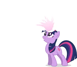 Size: 3460x3048 | Tagged: safe, artist:hornflakes, derpibooru import, twilight sparkle, pony, unicorn, female, high res, magic, mare, simple background, solo, transparent background, unicorn twilight, vector