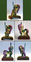 Size: 902x1793 | Tagged: safe, artist:ubrosis, derpibooru import, fluttershy, pony, alternate timeline, chrysalis resistance timeline, sculpture, traditional art