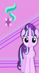 Size: 744x1392 | Tagged: safe, artist:arterialblack716, artist:dashiesparkle, artist:epiccrasher, derpibooru import, edit, starlight glimmer, pony, unicorn, cutie mark, iphone 5, iphone wallpaper, phone wallpaper, smiling, solo, standing, wallpaper