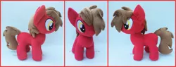 Size: 1960x743 | Tagged: safe, artist:lilmoon, derpibooru import, oc, oc:red, unofficial characters only, earth pony, pony, colt, irl, male, photo, plushie, solo