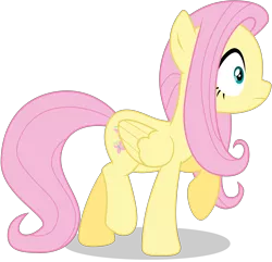 Size: 4220x4070 | Tagged: safe, artist:tomfraggle, derpibooru import, fluttershy, pegasus, pony, absurd resolution, female, mare, simple background, solo, surprised, transparent background, vector