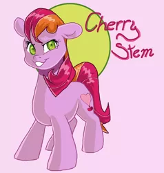 Size: 990x1038 | Tagged: safe, artist:smirk, derpibooru import, oc, oc:cherry stem, unofficial characters only, earth pony, pony, chubby, female, ms paint, smiling, smirk, solo