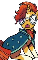 Size: 188x300 | Tagged: safe, artist:brendahickey, derpibooru import, edit, idw, sunburst, pony, legends of magic, spoiler:comic, background removed, simple background, solo, transparent background