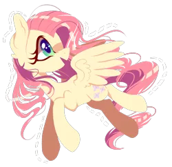 Size: 1922x1860 | Tagged: safe, artist:peachesandcreamated, derpibooru import, fluttershy, pegasus, pony, cute, female, head turn, looking up, mare, open mouth, shyabetes, simple background, smiling, solo, spread wings, transparent background, wings