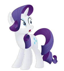 Size: 1266x1406 | Tagged: safe, artist:mirrorcrescent, derpibooru import, rarity, pony, unicorn, female, mare, open mouth, simple background, solo, transparent background, wide eyes