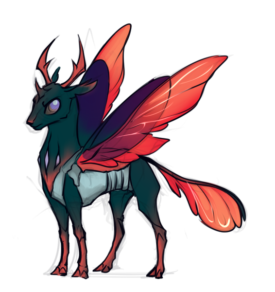 Size: 657x696 | Tagged: artist:28gooddays, changedling, changeling, derpibooru import, pharynx, prince pharynx, quadrupedal, safe, simple background, solo, to change a changeling, white background