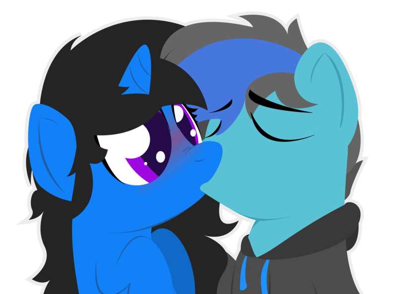 Size: 4724x3508 | Tagged: artist:narmet, derpibooru import, kissing, oc, oc:yasmin, safe, unofficial characters only, vector