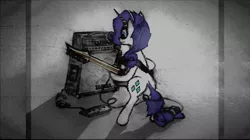 Size: 3264x1834 | Tagged: deathcore, death metal, derpibooru import, electric guitar, guitar, guitarity, honest apple, metal, rarity, safe, solo, wallpaper