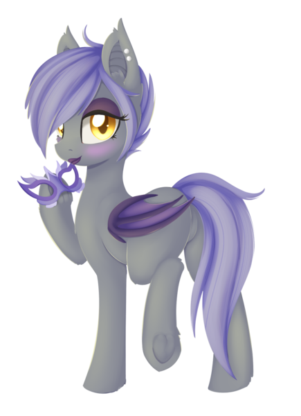 Size: 965x1332 | Tagged: safe, artist:dusthiel, derpibooru import, oc, unofficial characters only, bat pony, pony, bat pony oc, commission, female, looking at you, looking back, mare, simple background, solo, transparent background