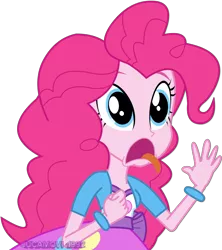 Size: 1600x1804 | Tagged: safe, artist:jucamovi1992, derpibooru import, pinkie pie, equestria girls, female, funny face, open mouth, simple background, solo, tongue out, transparent background, vector