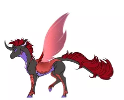 Size: 3863x3099 | Tagged: safe, artist:cookiemoonloo, derpibooru import, pharynx, changedling, changeling, to change a changeling, alternate design, high res, prince pharynx, simple background, solo, white background