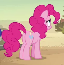 Size: 404x411 | Tagged: safe, derpibooru import, screencap, pinkie pie, earth pony, pony, daring done?, cropped, female, mare, plot, solo