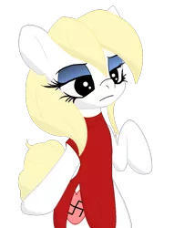 Size: 777x1015 | Tagged: safe, artist:an-m, artist:luzion, color edit, derpibooru import, edit, oc, oc:aryanne, unofficial characters only, earth pony, pony, semi-anthro, bipedal, clothes, colored, dress, female, lidded eyes, mare, model, raised hoof, simple background, solo, transparent background