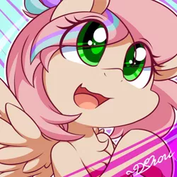 Size: 500x500 | Tagged: safe, artist:dshou, derpibooru import, oc, oc:sweet skies, unofficial characters only, pegasus, pony, female, mare, open mouth, solo