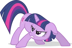 Size: 5250x3531 | Tagged: safe, artist:hornflakes, derpibooru import, twilight sparkle, pony, unicorn, a canterlot wedding, action pose, female, high res, mare, simple background, solo, transparent background, unicorn twilight, vector