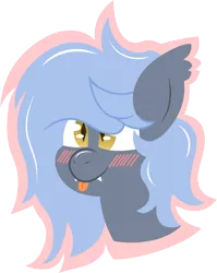 Size: 1281x1608 | Tagged: safe, artist:plone, derpibooru import, oc, oc:panne, unofficial characters only, bat pony, simple background, tongue out, transparent background, vector