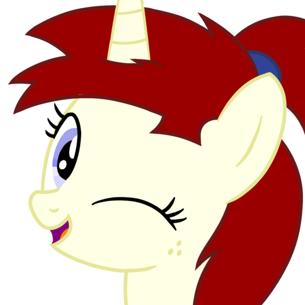 Size: 1000x1000 | Tagged: safe, artist:toyminator900, derpibooru import, oc, oc:silver draw, unofficial characters only, pony, unicorn, bust, portrait, simple background, smiling, solo, transparent background