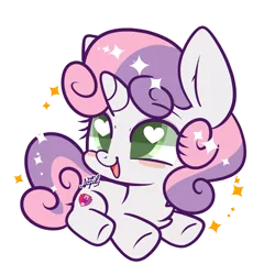 Size: 2220x2220 | Tagged: safe, artist:snow angel, derpibooru import, sweetie belle, pony, unicorn, cute, cutie mark, diasweetes, female, filly, heart eyes, hnnng, simple background, smiling, solo, sparkles, the cmc's cutie marks, transparent background, wingding eyes