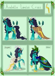 Size: 2480x3403 | Tagged: safe, artist:violentdreamsofmine, derpibooru import, oc, oc:arabella, unofficial characters only, crystal pony, original species, pony, clothes, crystallized, dress, female, high res, mare, raised hoof, reference sheet, solo
