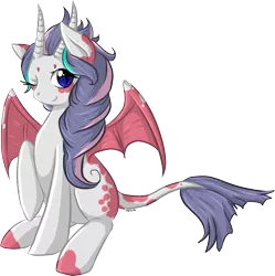 Size: 999x1003 | Tagged: artist:violentdreamsofmine, derpibooru import, dracony, female, hybrid, oc, safe, simple background, sitting, solo, transparent background, unofficial characters only