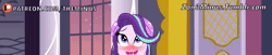 Size: 1555x317 | Tagged: suggestive, artist:theminus, derpibooru import, starlight glimmer, equestria girls, advertisement, ahegao, animated, beanie, bust, explicit source, female, gif, hat, implied sex, open mouth, patreon, patreon logo, patreon preview, paywall content, solo, solo female, tongue out