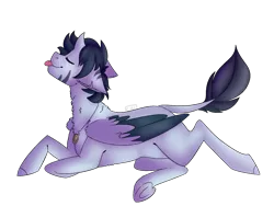 Size: 1200x901 | Tagged: safe, artist:cinnamonsparx, derpibooru import, oc, oc:ghost, unofficial characters only, alicorn, pony, male, prone, simple background, solo, stallion, transparent background