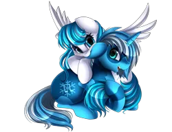 Size: 2927x2245 | Tagged: safe, artist:pridark, derpibooru import, oc, oc:snow sailor, unofficial characters only, pegasus, pony, unicorn, commission, cute, ear bite, female, male, mare, simple background, smiling, stallion, transparent background