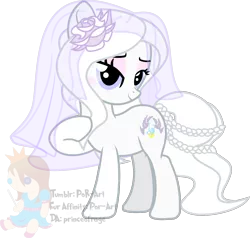 Size: 1296x1234 | Tagged: artist:princeofrage, bride, derpibooru import, g1, marriage, pony bride, safe, solo, veil, watermark, wedding