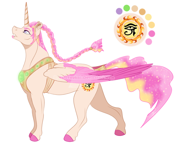 Size: 1050x833 | Tagged: alicorn, alicorn oc, artist:bijutsuyoukai, colored wings, derpibooru import, female, magical lesbian spawn, mare, multicolored wings, oc, oc:burning sun, offspring, parent:princess celestia, parents:celambula, parent:somnambula, reference sheet, safe, simple background, solo, tail wrap, transparent background, unofficial characters only, unshorn fetlocks