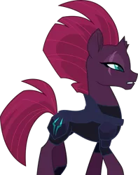 Size: 3947x5000 | Tagged: safe, artist:dashiesparkle, derpibooru import, tempest shadow, pony, unicorn, my little pony: the movie, .svg available, absurd resolution, armor, broken horn, eye scar, female, mare, scar, show accurate, simple background, solo, transparent background, vector