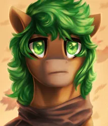 Size: 1024x1195 | Tagged: safe, artist:glitteronin, derpibooru import, oc, oc:jaeger sylva, unofficial characters only, earth pony, pony, green eyes, looking at you, solo