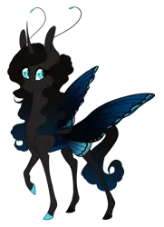 Size: 1450x2000 | Tagged: safe, artist:australian-senior, derpibooru import, oc, oc:sylphina, unofficial characters only, butterfly, butterfly pony, flutter pony, original species, pony, antennae, butterfly wings, colored hooves, fae, female, looking at you, realistic horse legs, simple background, solo, transparent background