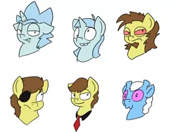 Size: 1024x768 | Tagged: safe, artist:usagi-zakura, derpibooru import, ponified, pony, doofus rick, evil morty, pocket mortys, rick and morty, rick sanchez