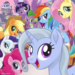 Size: 1080x1080 | Tagged: alicorn, applejack, derpibooru import, dragon, fluttershy, mane six, mlp movie pony maker, my little pony: the movie, pinkie pie, rainbow dash, rarity, safe, spike, trixie, twilight sparkle, twilight sparkle (alicorn)