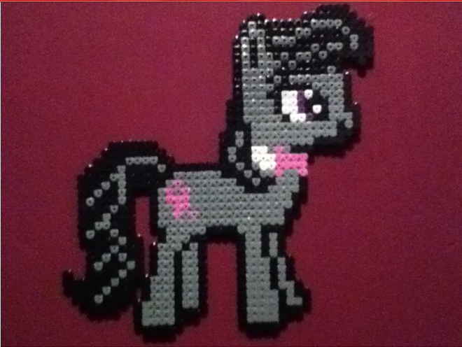 Size: 660x496 | Tagged: safe, artist:choccymilkshake, derpibooru import, octavia melody, pony, bead sprite, irl, photo, solo