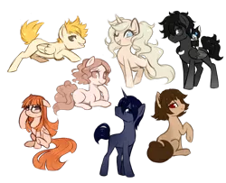 Size: 1024x831 | Tagged: safe, artist:xnightmelody, derpibooru import, ponified, cat, earth pony, pegasus, pony, unicorn, female, glasses, kitagawa yusuke, kurusu akira, mare, morgana, niijima makoto, okumura haru, one eye closed, persona, persona 5, prone, sakamoto ryuji, sakura futaba, simple background, sitting, takamaki ann, tongue out, transparent background, underhoof, wink