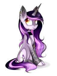 Size: 3360x4440 | Tagged: safe, artist:snowbunny0820, derpibooru import, oc, oc:moonlight, unofficial characters only, pony, unicorn, female, high res, mare, simple background, sitting, solo, transparent background