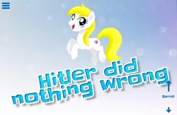 Size: 1451x945 | Tagged: safe, banned from derpibooru, deleted from derpibooru, derpibooru import, edit, oc, oc:aryanne, unofficial characters only, earth pony, pony, my little pony: the movie, bubble, cute, female, happy, hitler did nothing wrong, jumping, looking at you, mare, mlp movie pony maker, nazi, open mouth, smiling, solo, swastika