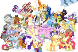 Size: 1182x785 | Tagged: safe, artist:dm29, derpibooru import, angel bunny, applejack, big macintosh, bow hothoof, bright mac, chipcutter, daybreaker, discord, doctor fauna, feather bangs, flash magnus, fluttershy, hoity toity, maud pie, mistmane, nightmare moon, pear butter, pharynx, photo finish, pinkie pie, prince rutherford, princess ember, princess flurry heart, rainbow dash, rarity, rockhoof, scootaloo, spike, starlight glimmer, strawberry sunrise, sugar belle, sweetie belle, thorax, trixie, twilight sparkle, twilight sparkle (alicorn), whammy, wild fire, windy whistles, alicorn, changedling, changeling, dragon, earth pony, pegasus, pony, unicorn, a flurry of emotions, a royal problem, all bottled up, campfire tales, celestial advice, discordant harmony, fame and misfortune, fluttershy leans in, forever filly, hard to say anything, honest apple, not asking for trouble, parental glideance, rock solid friendship, the perfect pear, to change a changeling, triple threat, spoiler:s07e14, alternate hairstyle, anger magic, ballerina, basket, bottled rage, brightbutter, camera, cinnamon nuts, clothes, colt, cup, dragon lord ember, equestrian pink heart of courage, female, filly, food, friendship journal, guitar, heart, heart eyes, helmet, hug, jalapeno red velvet omelette cupcakes, king thorax, kite, magic, male, mare, mini twilight, mining helmet, muffin, pancakes, pineapple, pizza costume, pizza head, piñata, rainbow dash's parents, reformed four, shipping, shopping cart, simple background, stallion, statue, stingbush seed pods, straight, strawberry, sugarmac, teacup, that pony sure does love kites, that pony sure does love teacups, the meme continues, the story so far of season 7, this isn't even my final form, tutu, twilarina, uniform, wall of tags, white background, why i'm creating a gown darling, windyhoof, wingding eyes, wonderbolts uniform