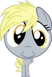 Size: 5000x7355 | Tagged: safe, artist:uxyd, derpibooru import, derpy hooves, pegasus, pony, .svg available, absurd resolution, female, fisheye lens, looking at you, mare, simple background, smiling, solo, transparent background, vector