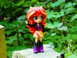 Size: 4896x3672 | Tagged: safe, artist:artofmagicpoland, derpibooru import, sunset shimmer, equestria girls, 2017, doll, equestria girls minis, eqventures of the minis, irl, photo, roleplay, solo, toy