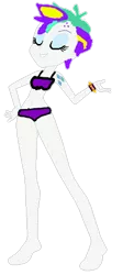 Size: 240x537 | Tagged: suggestive, derpibooru import, rarity, equestria girls, alternate hairstyle, base used, bikini, breasts, clothes, eyes closed, female, not a vector, punk, raripunk, swimsuit